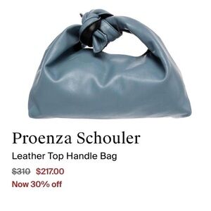 Proenza Schouler x Merit Blue/Black Reversible Leather Top Handle Bag ✨